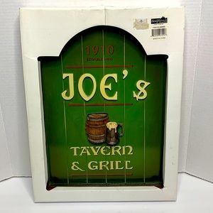 Design Styles | Green Wooden Framed Sign | 1910 Joe’s Tavern & Grill Wall Decor